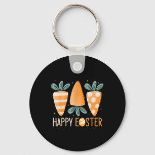 Porte-clés Joyeux jour de Pâques Carottes mignonnes Lapin drô