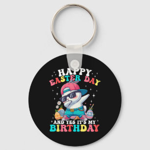 Porte-clés Joyeux jour de Pâques et oui c'est mon anniversair