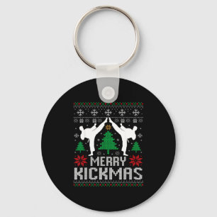 Porte-clés Joyeux Kickmas Karaté Jiu Jitsu Noël dégueulasse X