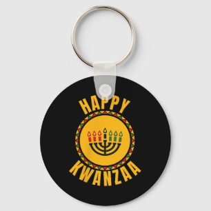 Porte-clés Joyeux Kwanzaa Kinara-sept bougies Principes de K