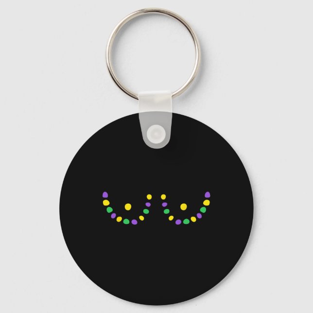 Porte-clés Joyeux Mardi Gras Funny (Recto)