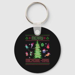 Porte-clés Joyeux Microbe-noël Microbiologie Scientifiques No