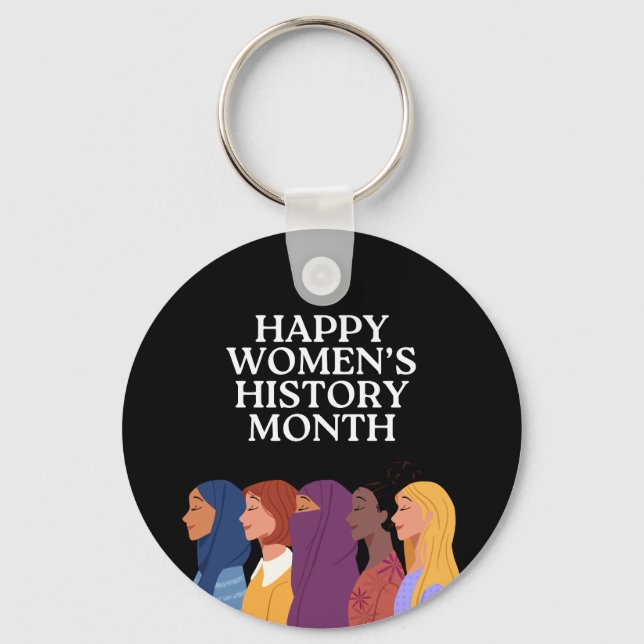 Porte-clés Joyeux Mois de l'histoire des femmes (Recto)