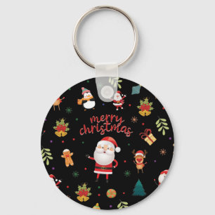 Porte-clés Joyeux Motif de Noël