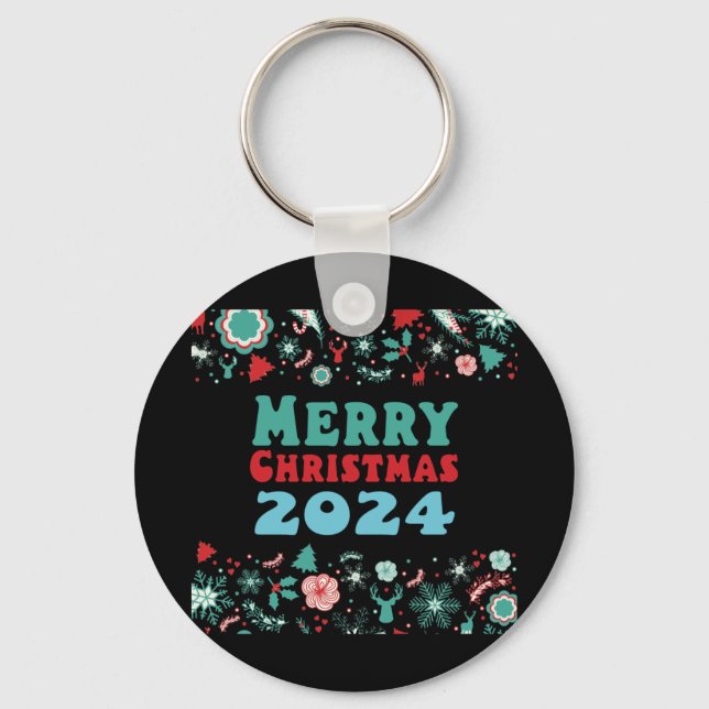 Porte-clés Joyeux Noël 2024 (Recto)