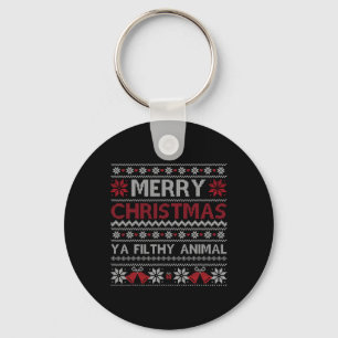 Porte-clés Joyeux Noël animal sale Ya style laid Noël Noël