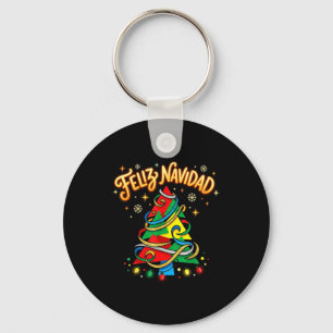 Porte-clés Joyeux Noël Arbre de Noël Espagnol Coloré