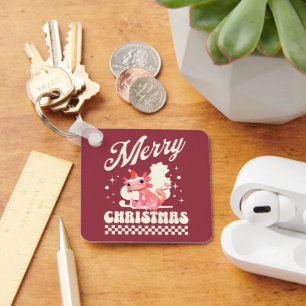 Porte-clés Joyeux Noël Axolotl Mignon Noël