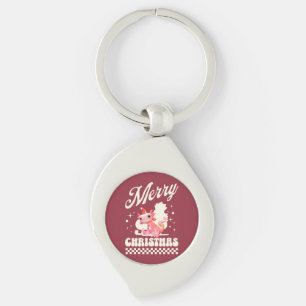 Porte-clés Joyeux Noël Axolotl Mignon Noël 