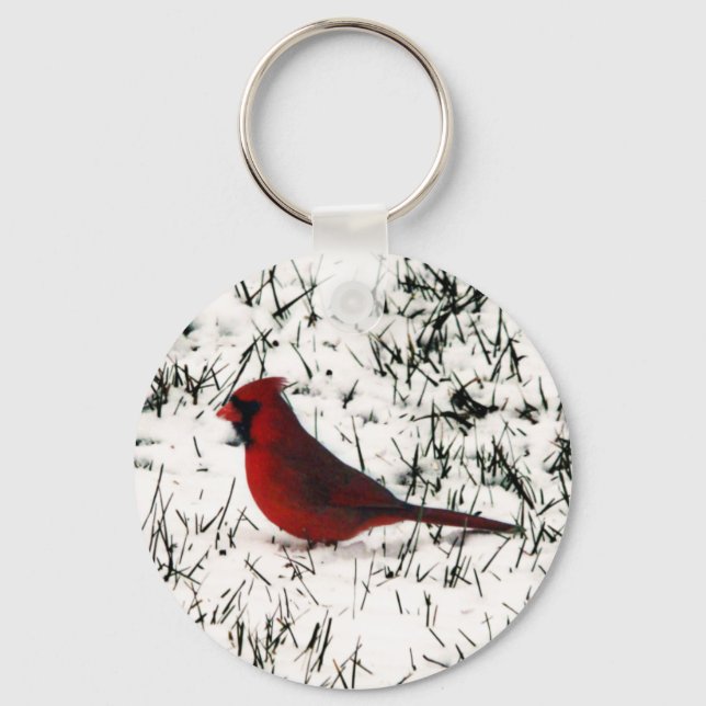 Porte-clés Joyeux Noël Cardinal (Recto)