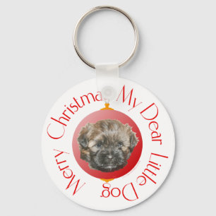 Porte-clés Joyeux Noël cher petit chien secouru