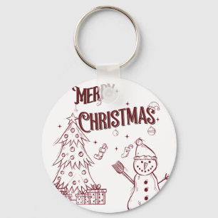 Porte-clés Joyeux Noël enjoué