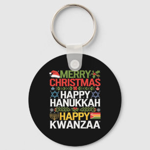 Porte-clés Joyeux Noël Joyeux Hanoukka Joyeux Kwanzaa 18