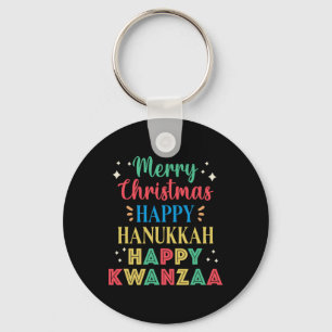 Porte-clés Joyeux Noël Joyeux Hanoukka Joyeux Kwanzaa 9