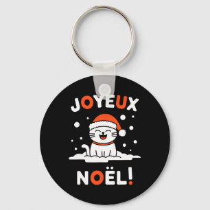 Porte-clés Joyeux Noël Khao Manee Chat blanc Noël Père Noël 2