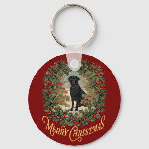 Porte-clés Joyeux Noël Labrador Retriever