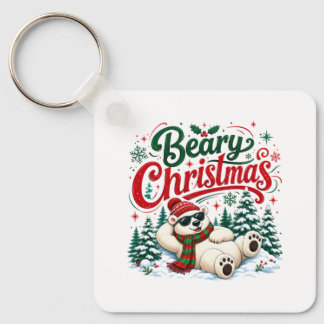 Porte-clés Joyeux Noël ourson
