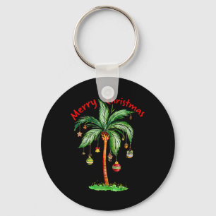 Porte-clés Joyeux Noël Palmier Hawaï Hawaïen Tropical