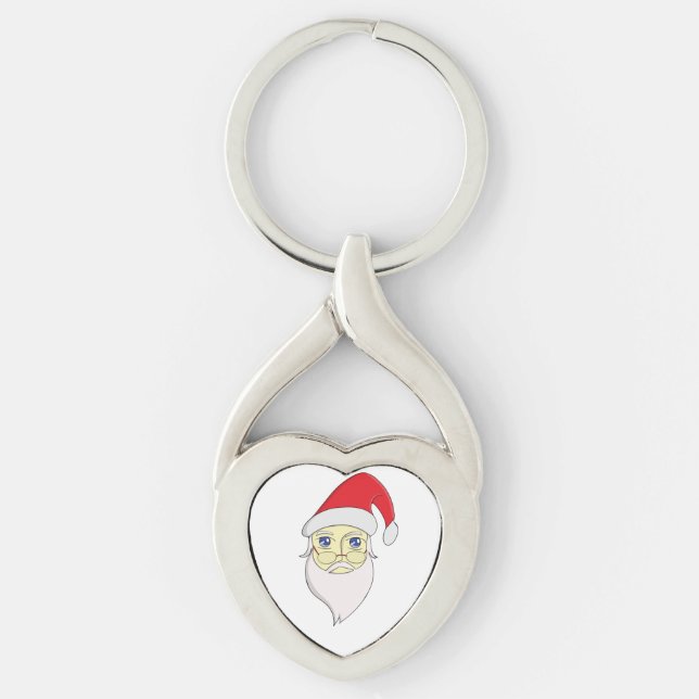 Porte-clés Joyeux Noël Père Noël (Devant)