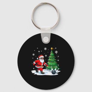 Porte-clés Joyeux Noël Père Noël jouant au bowling Amateurs d