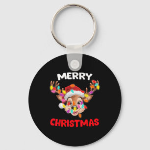Porte-clés Joyeux Noël Reindeer Joyeux Noël Famille Hommes co