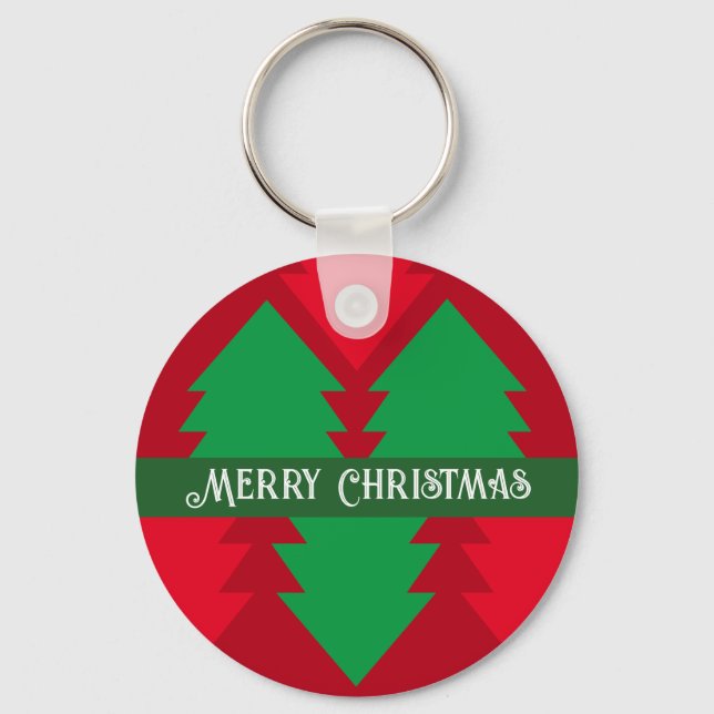 Porte-clés Joyeux Noël Rouge et Vert Joyeux Noël (Recto)