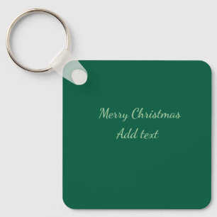 Porte-clés Joyeux Noël vert plaine solo arrière - plan vacanc