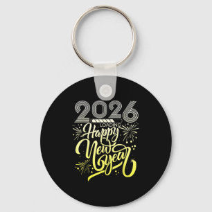 Porte-clés Joyeux Nouvel An 2026 Fireworks Chargement Nouvel 