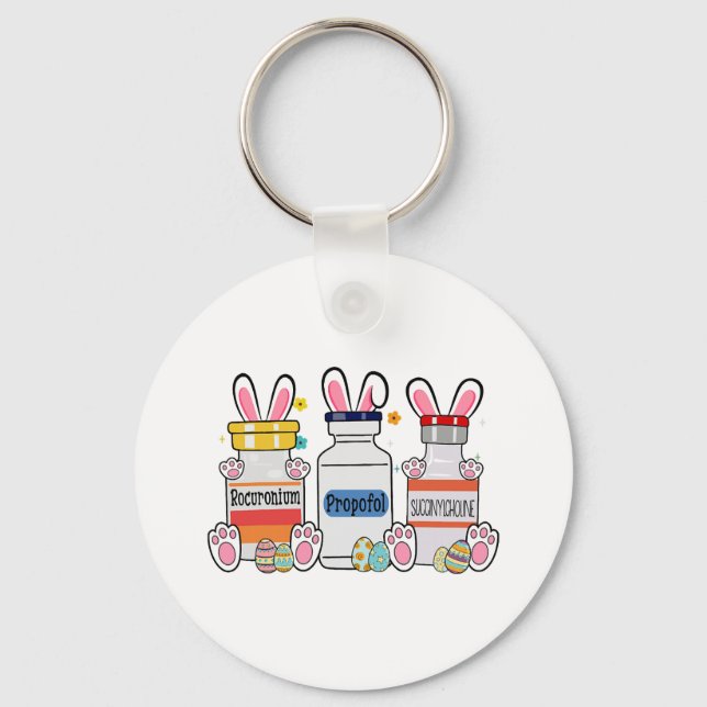 Porte-clés Joyeux OEufs de Pâques Bunny Oreilles de Pâques IC (Recto)