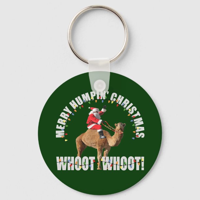 Porte-clés Joyeux Père Noël & Camel de Noël Humpin (Recto)