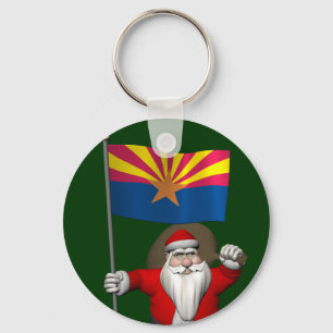 Porte-clés Joyeux Père Noël Sur Le Chemin De L'Arizona