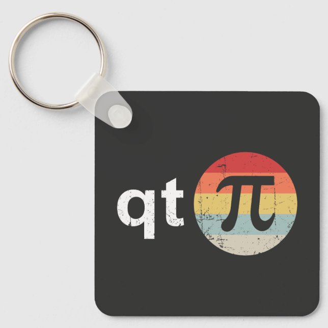 Porte-clés Joyeux Pi Day Cutie Pi (Recto)
