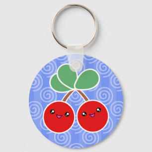 Porte-clés Joyeux porte - clé de Kawaii de cerises