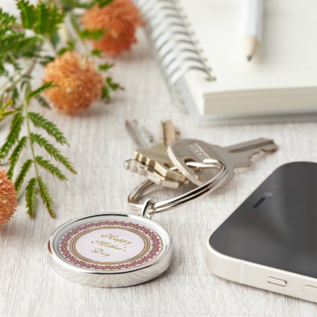 Porte-clés Joyeux Porte - clé de la fête des mères (Côté)