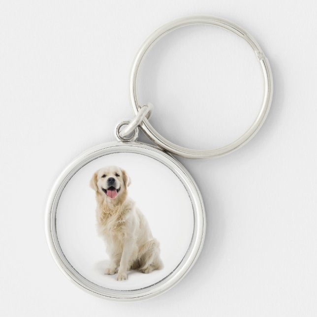 Porte-clés Joyeux Porte - clé Golden Retriever Puppy Premium (Devant)