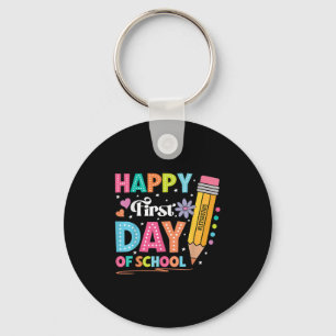 Porte-clés Joyeux Premier Jour De L'École Crayon Enseignant C