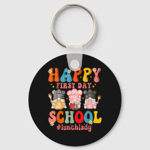 Porte-clés Joyeux Premier Jour De Travail De Cantine Scolaire
