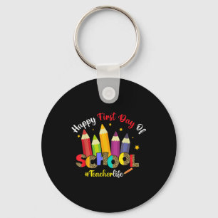 Porte-clés Joyeux premier jour d'école enseignant vie stylo l