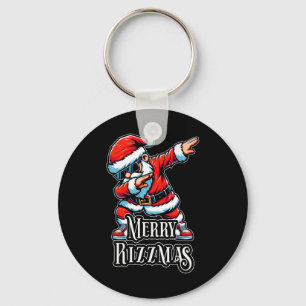 Porte-clés Joyeux Rizzmas Dabbing Père Noël Fantastique Noël