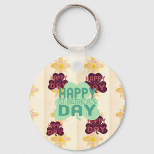 Porte-clés Joyeux Saint Patrick's Day Lovely Art Print
