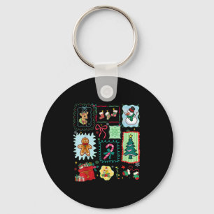 Porte-clés Joyeux Sapin de Noël Santa Gingerbread Coquette No