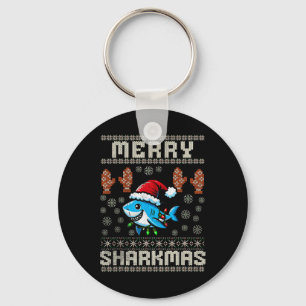 Porte-clés Joyeux Sharkmas Sharkmas Noël Vilain Noël Enfants