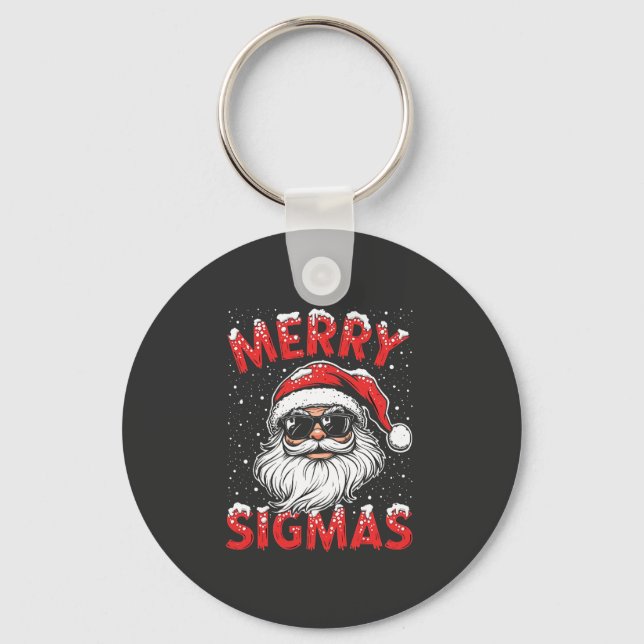 Porte-clés Joyeux Sigmas Funny Gen Alpha collège Noël (Recto)