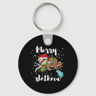 Porte-clés Joyeux Slothmas Lazy Sloth Lover Noël Fa