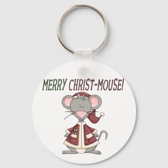 Porte-clés Joyeux T-shirts et cadeaux Christ-Mouse (Recto)