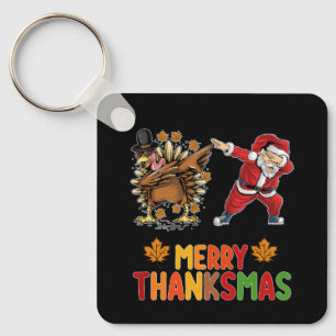Porte-clés Joyeux Thanksmas Thanksgiving automne Noël saison