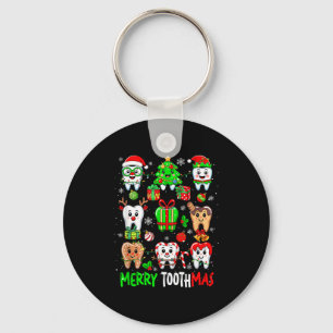 Porte-clés Joyeux Toothmas Collection de dents Santa Renne No