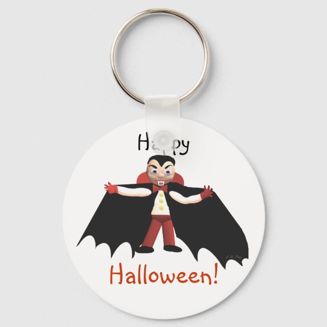 Porte-clés Joyeux Vampire d'Halloween (Recto)