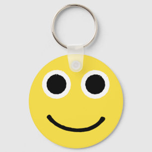 Porte-clés Joyeux visage Jaune souriant Emoticon Emoji
