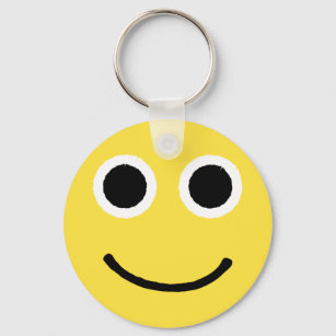Porte-clés Joyeux visage Jaune souriant Emoticon Emoji